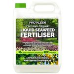 Pro-Kleen Organic Liquid Seaweed Fertiliser 5L - Ascophyllum Seaweed Extract for Grass, Vegetables, Fruit, Flowers, Shrubs, Lawns & Trees - Concentrated Formula - Provides up to 500 Treatments