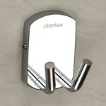 Plantex 304 Grade Stainless Steel Robe Hook/Cloth-Towel Hanger/Door Hanger-Hook/Bathroom Accessories - Pack of 1 (Chrome)