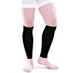 VARCOH Compression Socks For Women & Men,(2 Pairs)Calf Compression Sleeve For Women Firm Support Graduated Varicose Veins Hosiery, Indicated for Swelling, Pregnancy, Exercise, Cycling