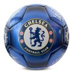 Hy-Pro Officially Licensed Chelsea F.C. Classic Signature Football | Metallic, Size 5, Blues, Training, Match, Merchandise, Collectible For Kids and Adults, Blue