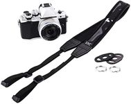 JJC Soft Neoprene Camera Shoulder Neck Strap for Canon EOS M6 M50 Mark II Sony ZV-E10 A7C II A6600 A6500 A6400 A6300 A6100 A6000 Fujifilm X-T4 X-E4 X100V Olympus OM-D E-M10 Mark III