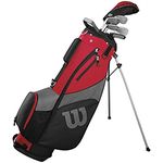 Wilson Golf Pro Staff SGI Half Set, Golf Club Set for Men, Right-Handed, Suitable for Beginners and Advanced, Graphite, Red, WGG150001