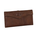 Buxton Women's Heiress Organizer Clutch, Mahogany, One Size