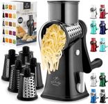 Zulay Rotary Cheese Grater 5 Blade 