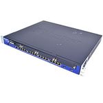 Juniper Networks SRX240 Services Gateway - Sicherheitsgerät - 16 Anschlüsse - 10Mb LAN, 100Mb LAN, GigE, HDLC, Frame Relay, RS-232, PPP, X.21, V.35, RS-449, MLPPP, FRF.15, FRF.16, FRF.12, MLFR - 1U - Rack-montierbar