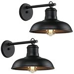 Outdoor Wall Lights - 2-Pack Black 