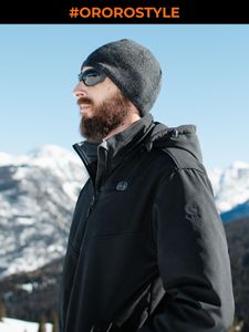 ORORO Men’s Heated Jacket – Black, Medium
