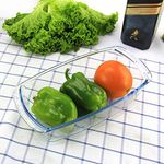 Femora Borosilicate Glass Loaf Pan, Baking Dish, Microwave Safe, Oven Safe, 1.8 LTR, 1 Pcs