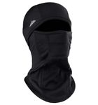 Tough Headwear Polyester Balaclava - Windproof Ski Mask - Cold Weather Face Mask For Skiing,Snowboarding,Motorcycling & Winter Sports. Ultimate Protection From The Elements,Black