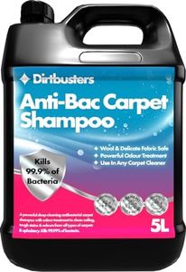 Dirtbusters Antibacterial Carpet Cleaner Shampoo Solution, Kills 99.99% Of Bacteria, Powerful Cleaning To Remove Soiling & Neutralise Pet Odour, Urine & Stains, Wool Safe (5L)