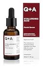 Q+A Hyaluronic Acid Facial Serum. A hydrating Hyaluronic Acid serum for healthy and plump skin. Works as a moisturiser for your face, Vegan Friendly, Fragrance Free, 30ml/1fl.oz