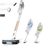Levoit Cordless Vacuum Cleaner, Runtime for 75m², 100,000 RPM Brushless Motor, 8-in-1 Vacuum Cleaner, 5-Level 99.9% Filtration Efficiency, Anti-Hair Wrap, Hard Floors, Carpets & Cars, LVAC200 Gold