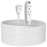 Kasonic 25 Feet 3 Outlet Extension Cord - Triple Wire Grounded Multi Outlet, UL Listed 16/3 SPT-3, 13 Amp - 125V - 1625 Watts (1 Pack)