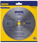 IRWIN Tools Classic Series Steel Corded Circular Saw Blade, 7 1/4-inch, 140T, .087-inch Kerf (11840)