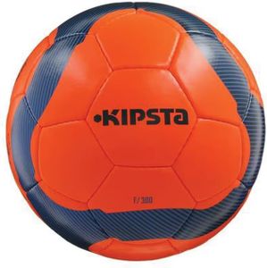 Kipsta Football Ball Hand Stiched F300 Suitable for All Surface Soft & Wet Ground, Hard Ground with Grass & Artifical Turf, International Match Ball, Size - 5- Orange