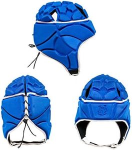 Viper Rugby Headguard Scrum Cap Helmet Protection Gear (Free Shoes Bag) (Blue - M)
