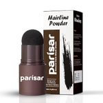 PARISAR PHARMA Natural Hairline Powder, Hair Shading Sponge Pen, Hairline Shadow Powder Stick, Quick Hair Root Touch-Up - Black, 1 Count