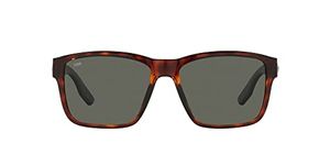 Costa Man Sunglasses Black Frame, Blue Mirror Lenses, 57MM, Tortoise/Polarized Grey Polarized 580g, 57 mm