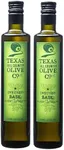 Texas Hill Country Olive Co Basil Infused Olive Oil - Cold Pressed Gourmet EVOO Olive Oil - Great for Dressing Dipping Marinade - No Artificial Flavors or Added Sugar - Made in Texas (16.9 oz, 2 Pack)