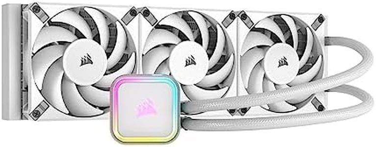 CORSAIR H150i RGB Elite Liquid CPU Cooler - 360mm AIO - AF120 Elite PWM Fans - Intel LGA 1700, 1200, 2066, AMD AM5 and AM4 Sockets - White