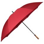 John's Umbrella Golf Straight Fold Auto Large Size (Maroon, 750)