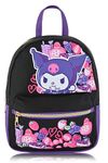 Fast Forward Sanrio Hello Kitty and Friends Kuromi Backpack for Women, Men, Unisex | Cute PU Leather 10" Kuromi Mini Backpack Purse Shoulder Purse | Kuromi Bag and Kuromi Accessories, Kuromi, Daypack