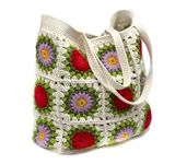 ZZARA DECORATION Handmade Crochet Handbag For Women And Girls | Handcrafted Handbags For Daily, Relaxed Fit Bag Office And Causal Use,Multi