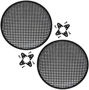 Universal 15 Inch (15") Subwoofer Speaker Metal Waffle Cover Guard Grill Pack of 2 (Pair)