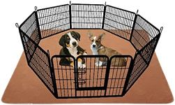 Reusable Pee Pads for Dogs + Pet Grooming Glove,Washable Pee Pads with Fast Absorbent Non-Slip Quick Dry,Whelping Pad for Playpen/Crate,Waterproof Puppy Potty Training Pads,Floor Mat for Pet