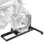OKSTENCK Motorcycle Wheel Chock Upright,Adjustable Motorcycle Wheel Chock Stand Heavy Duty 1800lb Weight Capacity Tire Chock for 15"-22" Wheels