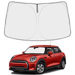 Front Windshield Sun Shade Foldable Sunshade Protector Custom Fit 2015-2024 Mini Cooper Cooper S Hardtop 4 Door Accessories 2024 Upgrade