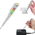 BYKOINE High-Brightness Intelligent Voltage Tester Pen - Multi-function LED Test Pen with Screwdriver for Electric Power Testing, Voltage Tester Detector