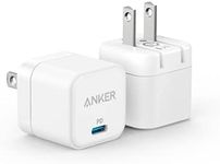 2 Pack Anker USB C Charger with Foldable Plug, 20W USB C Charger Block for iPhone 16/15 and More Series, Galaxy, Pixel, iPad (Cable Not Included)