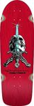 Powell Peralta O.G. Rodriguez Skull & Sword Reissue Skateboard Deck, Red Stain, 10" x 30"