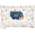 Toddler Pillow with Pillowcase - My Little Dreamy Pillow - Organic Cotton Toddler Pillows for Sleeping, Kids Pillow, Travel Pillows for Sleeping, Mini Pillow, Toddler Bed Pillows (Forestland)