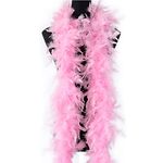 Feather Boa Fancy Dress Accessory, 6.6Ft Feather Boas for Women Men for Dancing Wedding Party Cosplay Halloween, Hen Do, Stag Do (1 Piece, Pink)