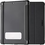 OtterBox React Folio Apple iPad (10.2") (9th/8th/7th Gen) Case Black ProPack -(77-92197), Drop+ Military Standard, Pencil Holder, Multi-Position Stand