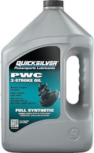 Quicksilver 8M0058908 Full Synthetic 2-Stroke PWC Marine Engine Oil, 1 Gallon