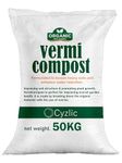 EARTHPOWER Vermicompost for Plants 50kg | Manure for Home Gardening | Organic Fertilizer for Plants Home Garden | Vermi Compost for Plant