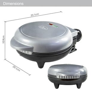 Dual Electric Omelette Maker – Non-Stick Plates, Cool Touch Handle, Ready Light