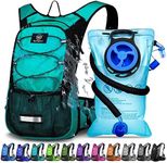 Mothybot Insulated Hydration Backpack Pack with 3L BPA Free Leak Proof Water Bladder, Large Storage Lightweight Hiking Daypack with Waist Pouches & Cooler Layer