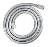 GROHE VitalioFlex Comfort TwistStop - Smooth Shower Hose 1.75 m, (Tensile Strength 50 kg, Pressure Resistance Up to 5 Bar, Heat Resistance 70°C, Universal Connection G 1/2'' x 1/2''), Chrome, 28745002