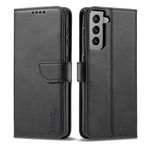 LOLFZ Wallet Case for Samsung Galaxy S21 5G, Vintage Leather Book Case with Card Holder Kickstand Magnetic Closure Flip Case Cover for Galaxy S21 5G - Black