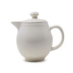 The Himalayan Goods Company - Stoneware Ceramic Coffee Tea Spouted Pot or Serving Teapot (550ml) (White)