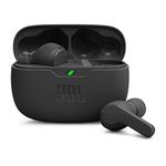 JBL Wave Beam In-Ear Wireless Earbuds with IP54 and IPX2 Waterproofing, Hands-Free Calling and 32-Hour Battery Life, Black