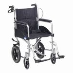 Drive Devilbiss Expedition lightweight Aluminium Transit Wheelchair with Half folding back