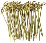 [500 Count] Bamboo Knot Picks - 4.75 Inch Appetizer, Sandwich, & Cocktail Drinks Skewer Toothpicks