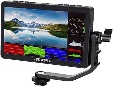 FEELWORLD F5 Pro V4 6 Inch Touch Screen DSLR Camera Field Monitor with 3D LUT F970 External Kit Install for Power Wireless Transmission IPS FHD1920x1080 4K HDMI Input Output 5V Type-c Input Tilt Arm