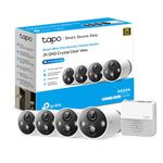 TP-Link Tapo 2K QHD Outdoor Wireless Security Camera System, Up to 180 Day Battery, Color Night Vision w/Starlight Sensor, Motion Detection, Works w/Alexa&Google Home, Hub Included (Tapo C420S4)