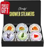 Cleverfy Aromatherapy Shower Steamers for Men - Pack of 6 Shower Bombs with Essential Oils. Self Care Birthday Gifts for Men and Valentines Day Gifts for Him.